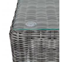  "Кон Панна" столик журнальный из искусственного ротанга, цвет графит, фото 3 