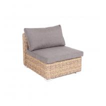  "Лунго" модуль диванный прямой с подушками, цвет соломенный (гиацинт), фото 2 