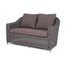  "Кон Панна" диван из искусственного ротанга двухместный, цвет графит, фото 1 