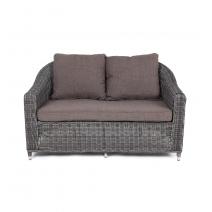  "Кон Панна" диван из искусственного ротанга двухместный, цвет графит, фото 3 