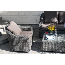  "Кон Панна" диван из искусственного ротанга двухместный, цвет графит, фото 8 