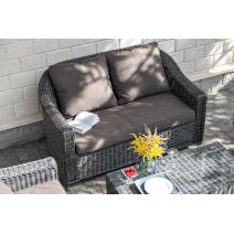  "Кон Панна" диван из искусственного ротанга двухместный, цвет графит, фото 20 