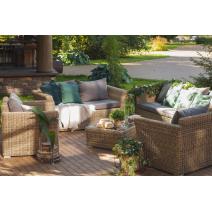  "Капучино Дабл" лаунж-зона из искусственного ротанга, цвет соломенный, фото 2 