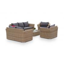  "Капучино Дабл" лаунж-зона из искусственного ротанга, цвет соломенный, фото 7 