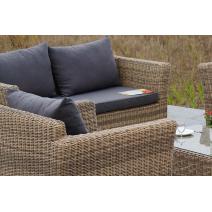  "Капучино Дабл" лаунж-зона из искусственного ротанга, цвет соломенный, фото 10 