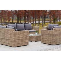  "Капучино Дабл" лаунж-зона из искусственного ротанга, цвет соломенный, фото 11 