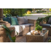  "Капучино Дабл" лаунж-зона из искусственного ротанга, цвет соломенный, фото 12 