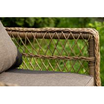  "Гранд Латте" лаунж-зона из искусственного ротанга, цвет соломенный, фото 23 