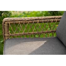  "Гранд Латте" лаунж-зона из искусственного ротанга, цвет соломенный, фото 32 