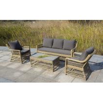  "Гранд Латте" лаунж-зона из искусственного ротанга, цвет соломенный, фото 35 