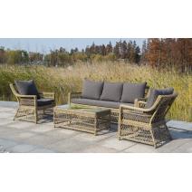  "Гранд Латте" лаунж-зона из искусственного ротанга, цвет соломенный, фото 36 