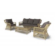  "Гранд Латте" лаунж-зона из искусственного ротанга, цвет соломенный, фото 37 