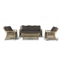  "Гранд Латте" лаунж-зона из искусственного ротанга, цвет соломенный, фото 38 