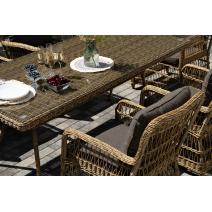  "Цесена" обеденная группа плетеная из искусственного ротанга, цвет соломенный, фото 11 