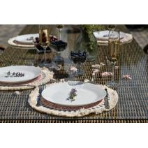  "Цесена" обеденная группа плетеная из искусственного ротанга, цвет соломенный, фото 20 