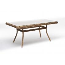  "Латте" плетеный стол из искусственного ротанга 140х80см, цвет соломенный, фото 3 