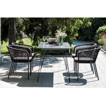  "Руссо" обеденный стол из HPL 150х80см, цвет "черный мрамор", фото 5 