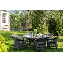  "Эспрессо–150 S" обеденная группа плетеная, цвет графит, фото 2 