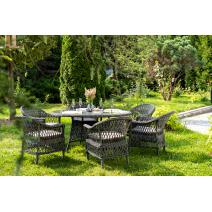  "Эспрессо–150 S" обеденная группа плетеная, цвет графит, фото 3 