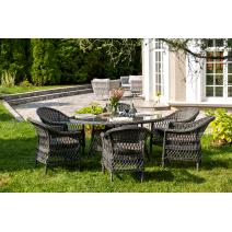  "Эспрессо–150 S" обеденная группа плетеная, цвет графит, фото 4 