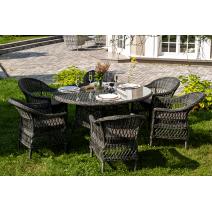  "Эспрессо–150 S" обеденная группа плетеная, цвет графит, фото 7 