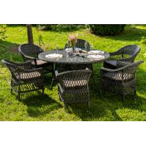  "Эспрессо–150 S" обеденная группа плетеная, цвет графит, фото 8 