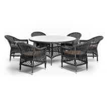  "Эспрессо–150 S" обеденная группа плетеная, цвет графит, фото 18 