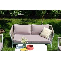  "Касабланка" лаунж-зона плетеная из роупа 4-местная, цвет серо-коричневый, фото 2 