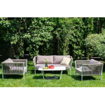  "Касабланка" лаунж-зона плетеная из роупа 4-местная, цвет серо-коричневый, фото 8 