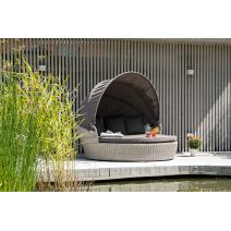  "Стильяно" плетеная кровать круглая, цвет бежевый, фото 5 