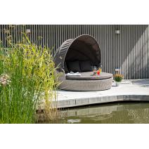  "Стильяно" плетеная кровать круглая, цвет бежевый, фото 6 