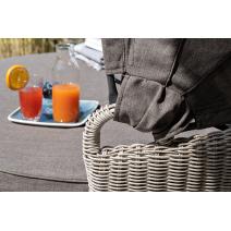  "Стильяно" плетеная кровать круглая, цвет бежевый, фото 9 