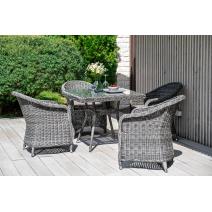  "Фредо" обеденная группа плетеная, цвет графит, фото 2 