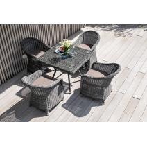  "Фредо" обеденная группа плетеная, цвет графит, фото 8 