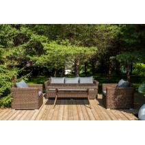  "Моккачино" обеденная группа из искусственного ротанга, цвет коричневый, фото 3 