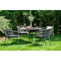  "Диего" обеденная группа на 4 персоны со стульями "Марсель", столешница "серый гранит", фото 4 