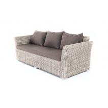  "Капучино" диван из искусственного ротанга трехместный, цвет бежевый, фото 3 