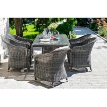  "Равенна" плетеное кресло из искусственного ротанга, цвет графит, фото 12 