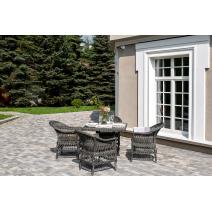  "Сицилия" обеденная группа плетеная, цвет графит, фото 5 