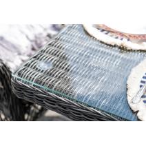  "Сицилия" обеденная группа плетеная, цвет графит, фото 11 