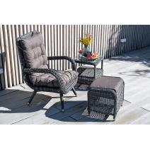  "Толедо" лаунж-зона из искусственного ротанга, цвет графит, фото 1 