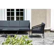  "Канны" лаунж-зона 5-местная плетеная из роупа (веревки), цвет темно-серый, фото 4 