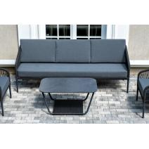  "Канны" лаунж-зона 5-местная плетеная из роупа (веревки), цвет темно-серый, фото 7 