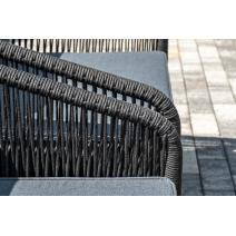  "Канны" лаунж-зона 5-местная плетеная из роупа (веревки), цвет темно-серый, фото 8 