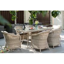  "Эспрессо" обеденная группа плетеная, цвет бежевый, фото 4 