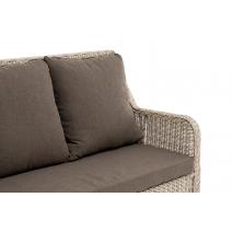  "Гляссе" диван трехместный из искусственного ротанга, цвет бежевый, фото 5 