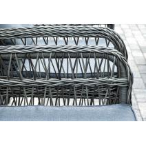  "Цесена" обеденная группа плетеная из искусственного ротанга, цвет графит, фото 9 