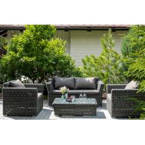  "Капучино" журнальный столик из искусственного ротанга, цвет графит, фото 6 