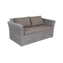  "Капучино" диван из искусственного ротанга двухместный, цвет графит, фото 2 