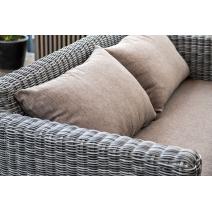  "Капучино" диван из искусственного ротанга двухместный, цвет графит, фото 6 